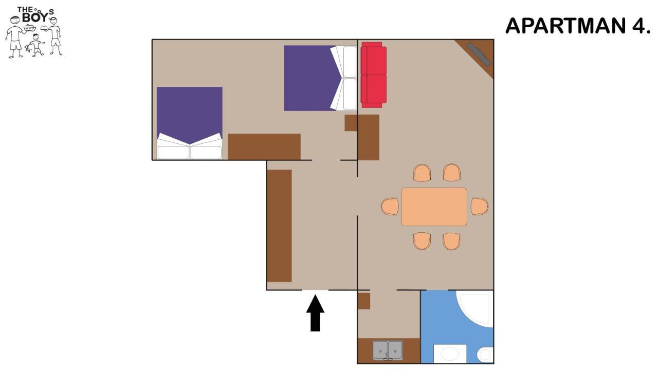 The Boys Apartman Сиофок Екстериор снимка